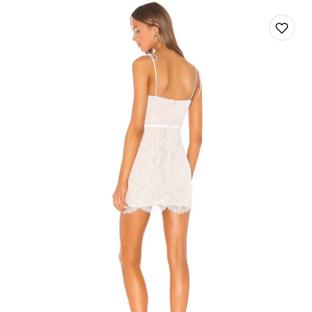 Lottie Lace Bustier Dress in White superdown